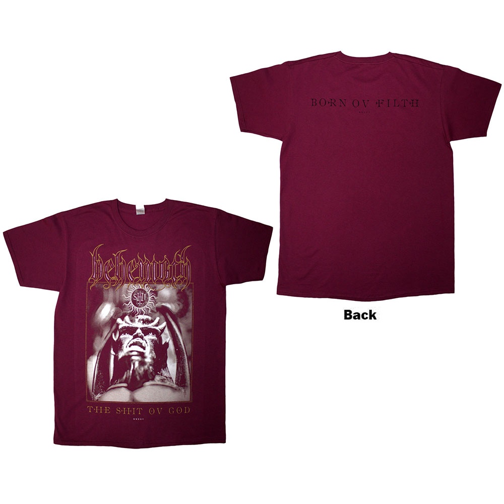 Behemoth - The Shit Ov God Cover Heren T-shirt - Rood